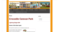 Desktop Screenshot of crocodilecaravanpark.com.au