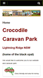 Mobile Screenshot of crocodilecaravanpark.com.au
