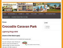 Tablet Screenshot of crocodilecaravanpark.com.au